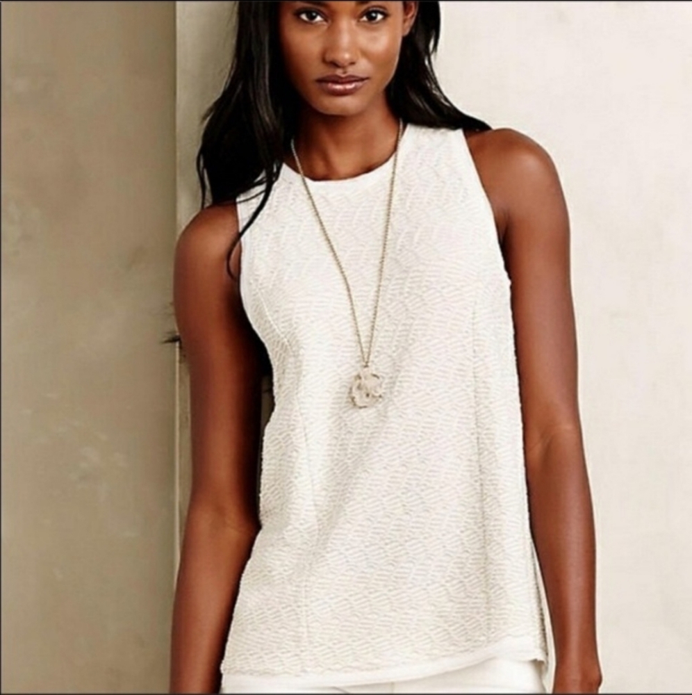 Anthropologie Postage Stamp Top